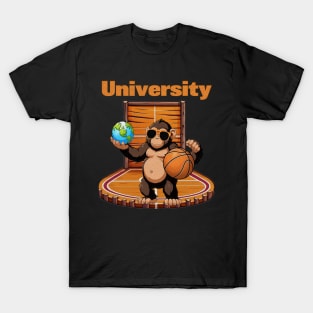 University Jungle Baller: World Play Basketball Graphic T-Shirt